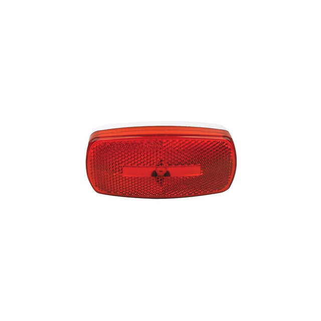 FulTyme RV Marker/Clearance Light With Reflex, Red Lens, White Base - SC590-1104 - image 1