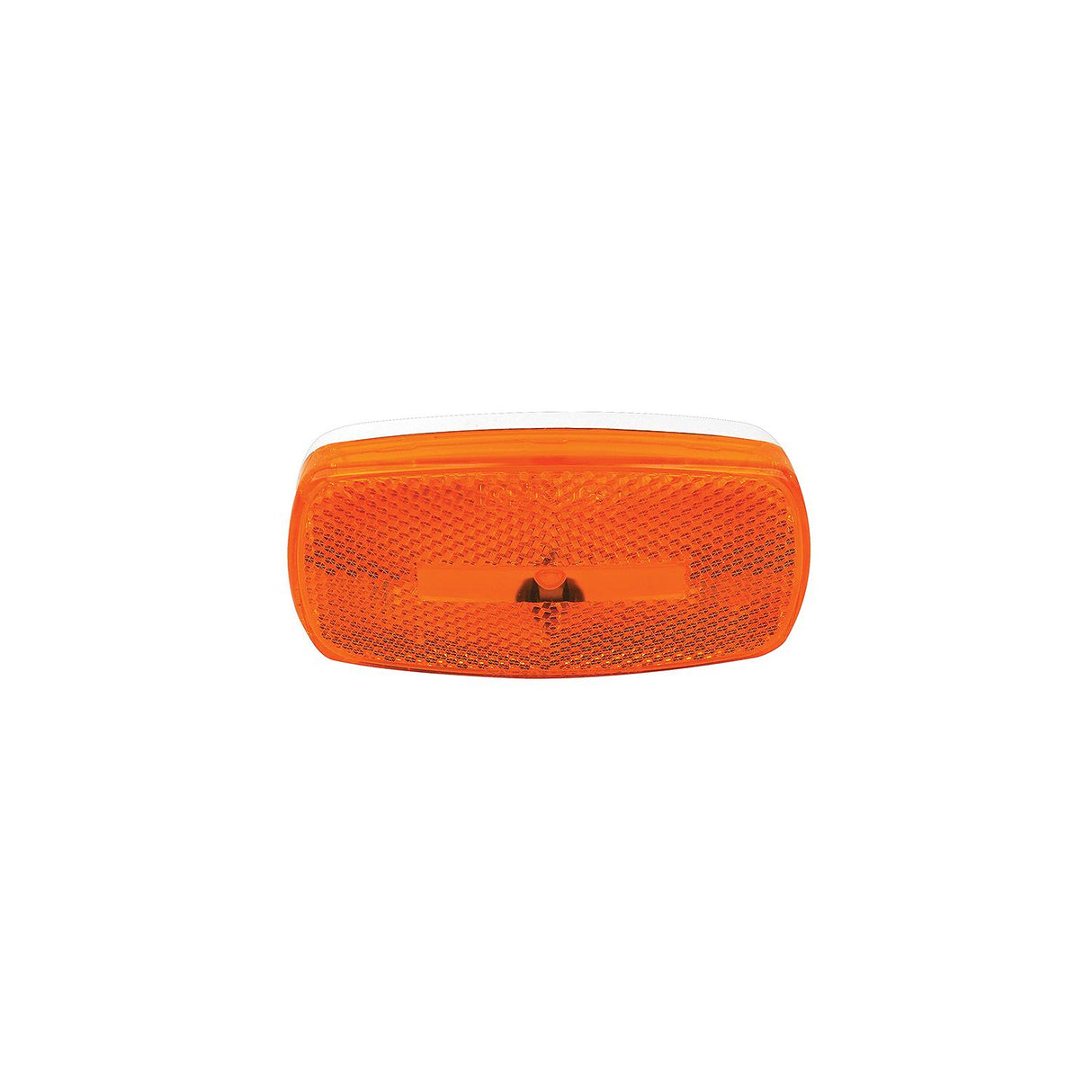 FulTyme RV Marker/Clearance Light With Reflex, Yellow Lens, White Base - SC590-1106