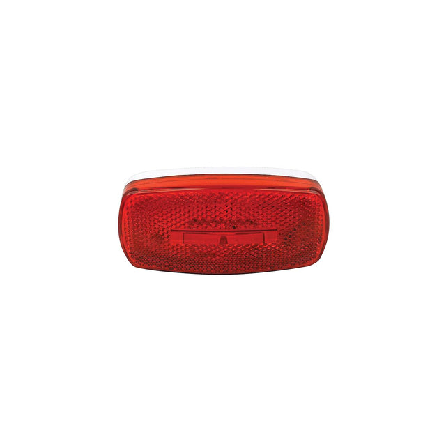 FulTyme RV Marker/Clearance Light With Reflex, Red Lens, White Base - SC590-1107 - image 1