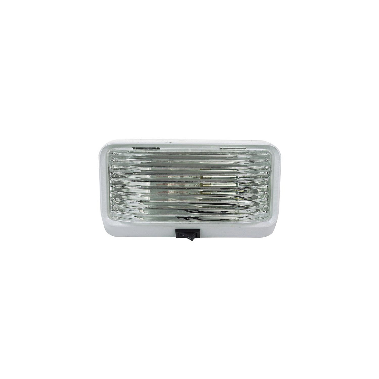 FulTyme RV Rectangular Porch/Utility Light w/Switch, Clear - SC590-1118