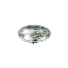 FulTyme RV Oval Porch/Utility Light w/Switch, Clear/ White housing - SC590-1124 - image 1
