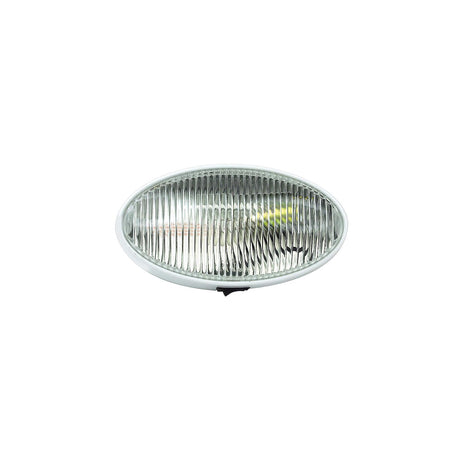 FulTyme RV Oval Porch/Utility Light w/Switch, Clear/ White housing - SC590-1124 - image 1