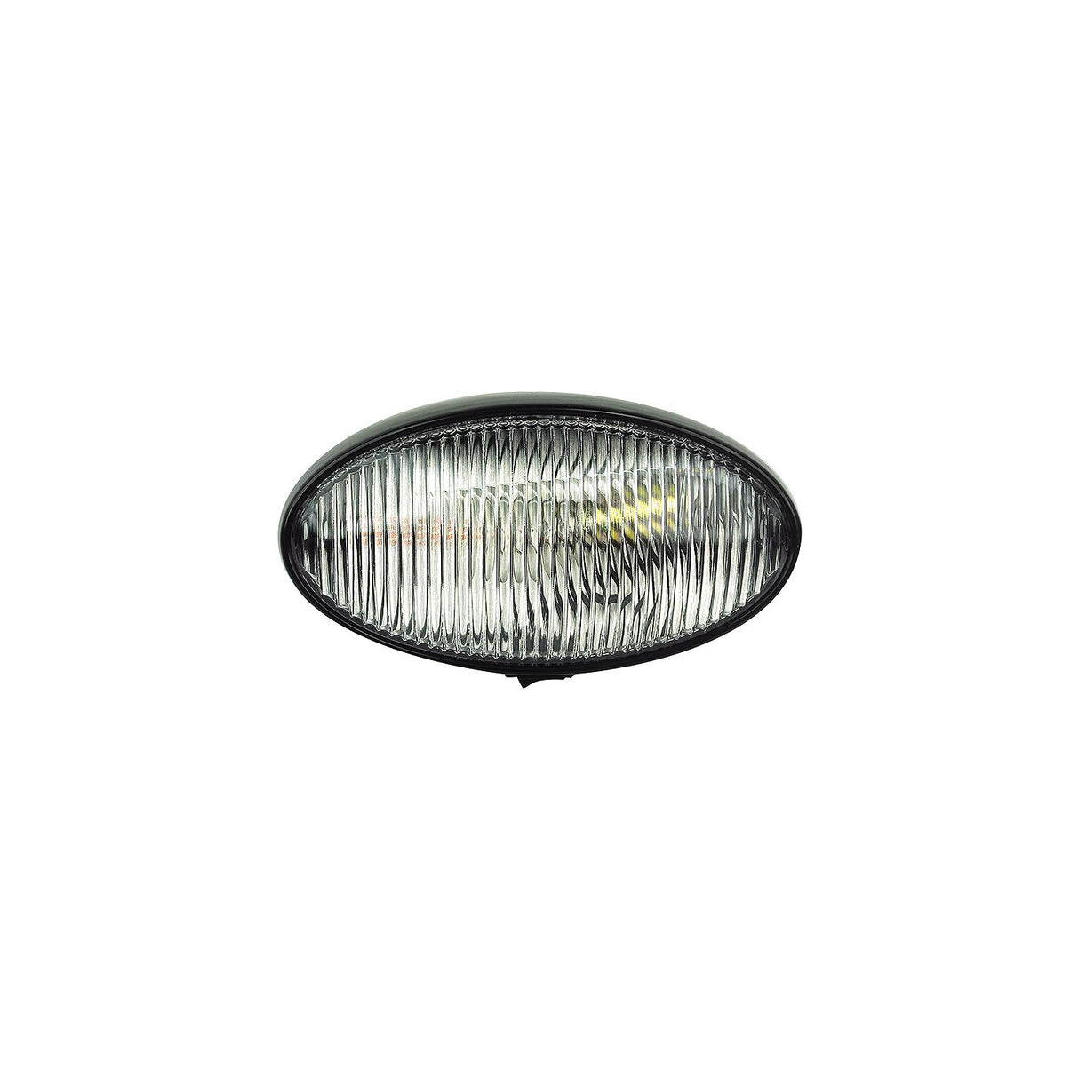 FulTyme RV Oval Porch/Utility Light w/Switch, Clear/ Black housing - SC590-1125