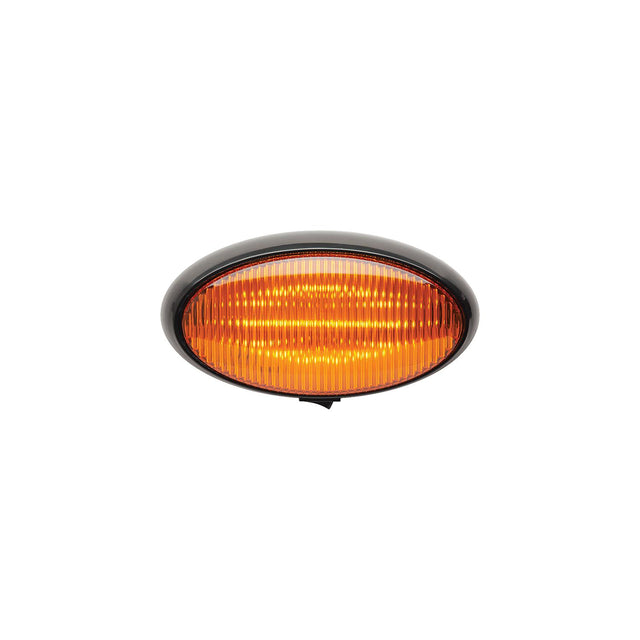 FulTyme RV 1189 LED Porch Light, Yellow Light/ Black Housing w/Switch - SC590-1189 - image 1