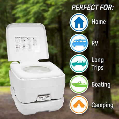 FulTyme RV 6002 Portable Toilet, White, 2.6-Gal. (10 l) - 6002 - official FulTyme RV product image 15