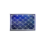 FulTyme RV 6064 Outdoor Patio Mat, Blue/White, 6' x 9' - 6 X 9 BLUE/WHITE - official FulTyme RV product image 2