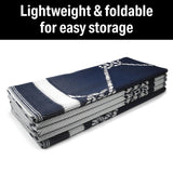 FulTyme RV 6064 Outdoor Patio Mat, Blue/White, 6' x 9' - 6 X 9 BLUE/WHITE - official FulTyme RV product image 6
