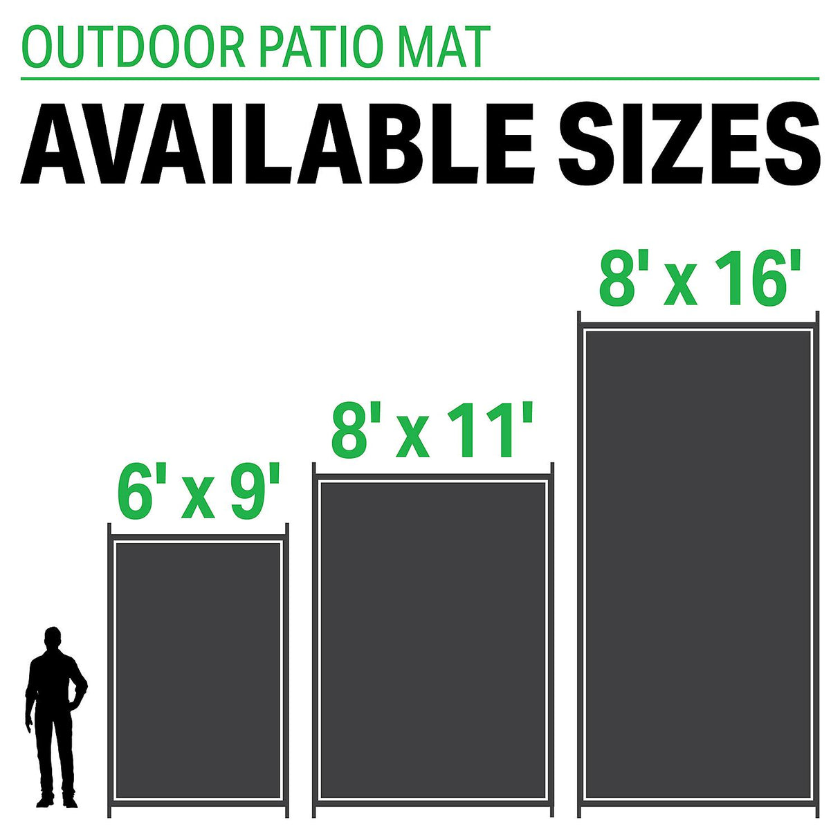 FulTyme RV 6067 Outdoor Patio Mat, Grey/Light Tan, 6' x 9' - 6 X 9 TOUPE/LIGHT GREY - official FulTyme RV product image 3
