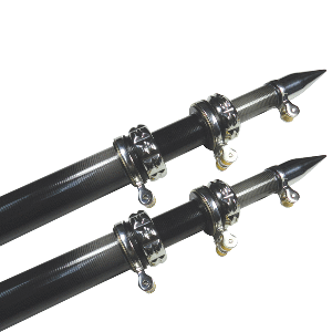 TACO Marine TACO 20' Carbon Fiber Outrigger Poles - Pair - Black - OT-4200CF