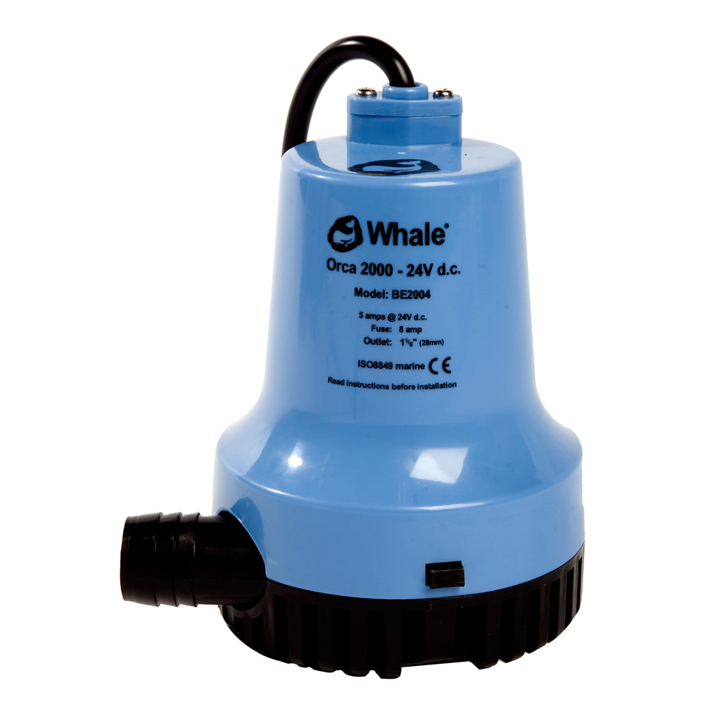 Bomba de Achique Sumergible Whale Orca 2000 GPH 12V [BE2002]