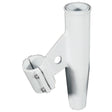 Lee's Tackle Lee's Clamp-On Rod Holder - White Aluminum - Vertical Mount - Fits 1.050 O.D. Pipe - RA5001WH