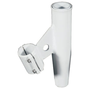 Lee's Tackle Lee's Clamp-On Rod Holder - White Aluminum - Vertical Mount - Fits 1.050 O.D. Pipe - RA5001WH