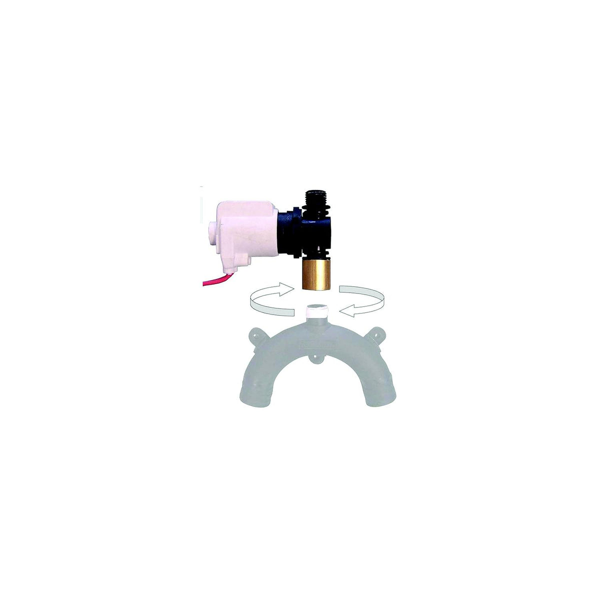 Jabsco Vented Loop Solenoid Valve f/37010 Series Toilet [37068-2000] - official Jabsco product image 2