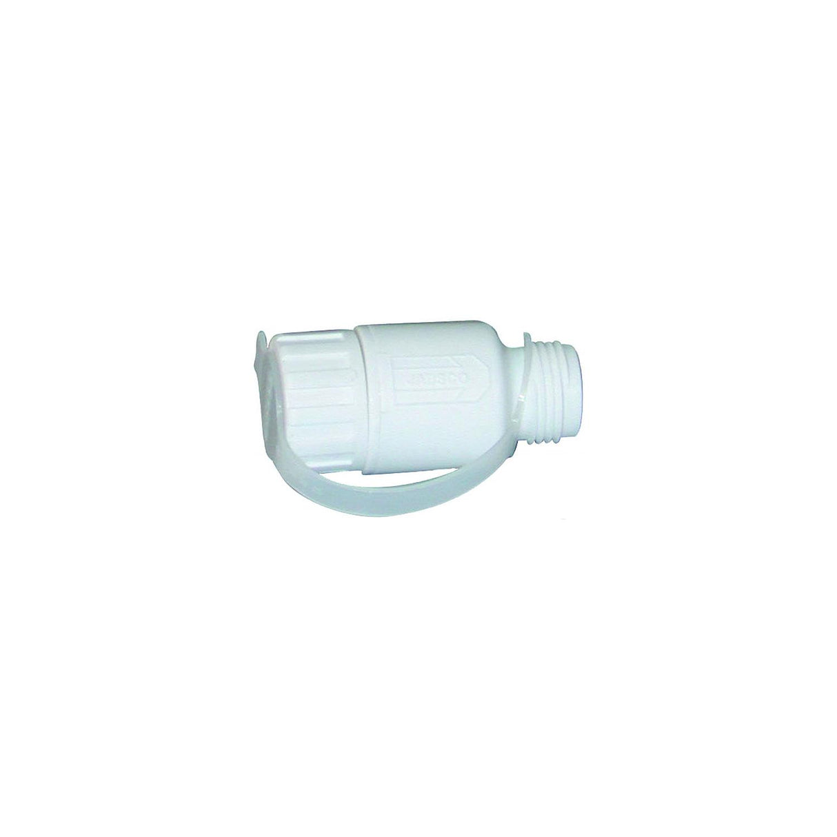 Jabsco 44411-0045 White Straight Port In-Line 45 PSI Water Pressure Regulator - 44411-0045