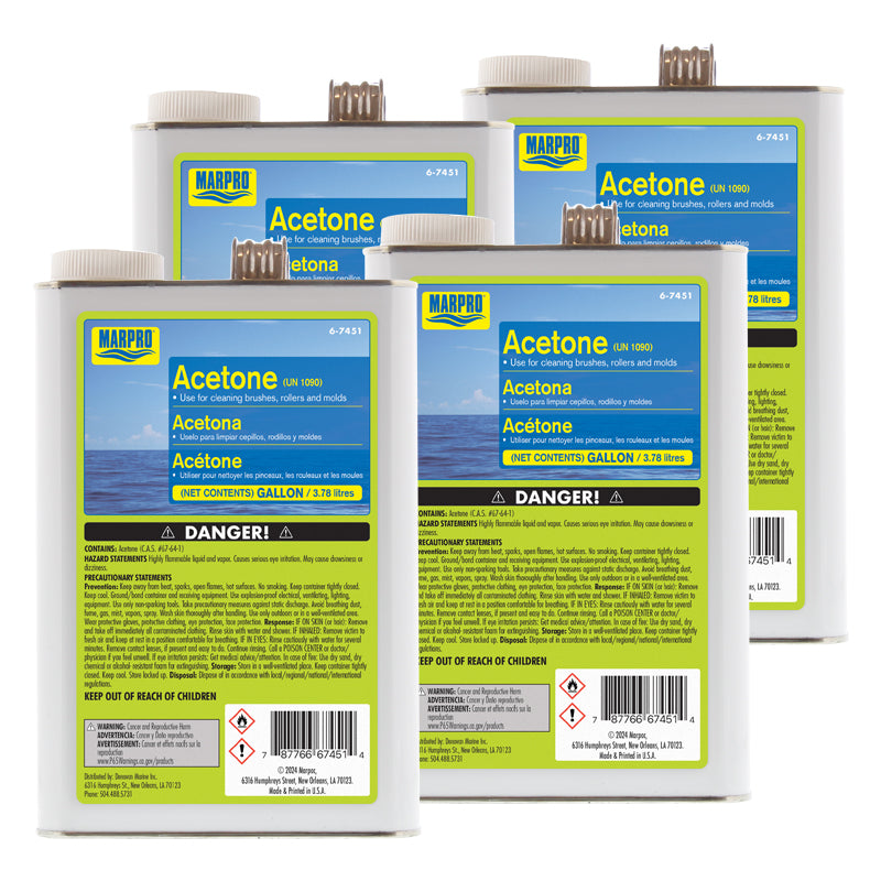 Marpro Acetone (Gallon, Case of 4) - 6-7451 - image 2