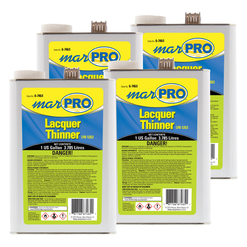 Marpro Lacquer Thinner (Gallon, Case of 4) - 6-7466 - image 1