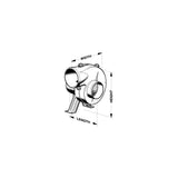 Jabsco 35440-0000 12V Blower Flex Mount & 4" Hose