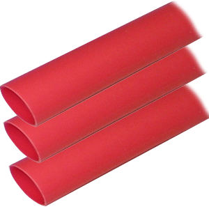 Ancor Adhesive Lined Heat Shrink Tubing (ALT) - 1" x 12" - 3-Pack - Red - 307624