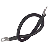 Ancor Battery Cable Assembly, 4 AWG (21mm²) Wire, 5/16" (7.93mm) Stud, Black - 18" (45.7cm) - 189130