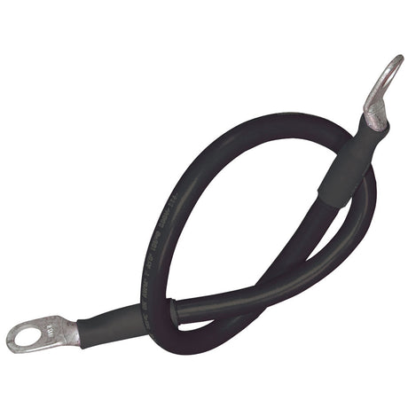 Ancor Battery Cable Assembly, 4 AWG (21mm²) Wire, 5/16" (7.93mm) Stud, Black - 32" (81.2cm) - 189134
