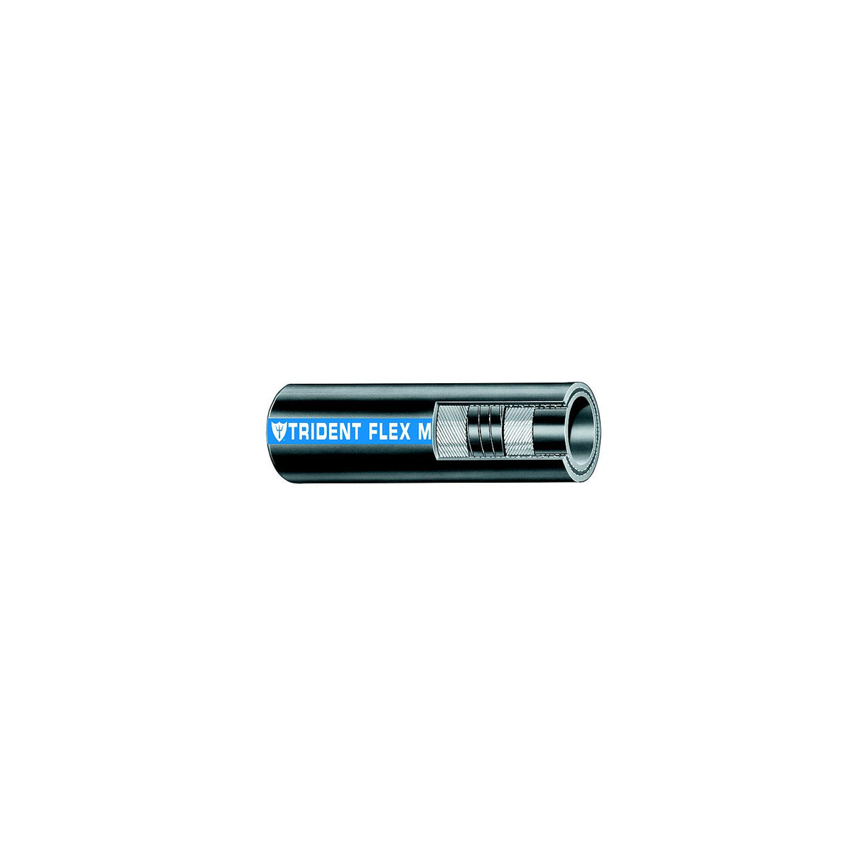 Trident Marine 1" x 50 Coil Flex Marine Wet Exhaust Water Hose - Black [100-1006] - official Trident Marine product image 2