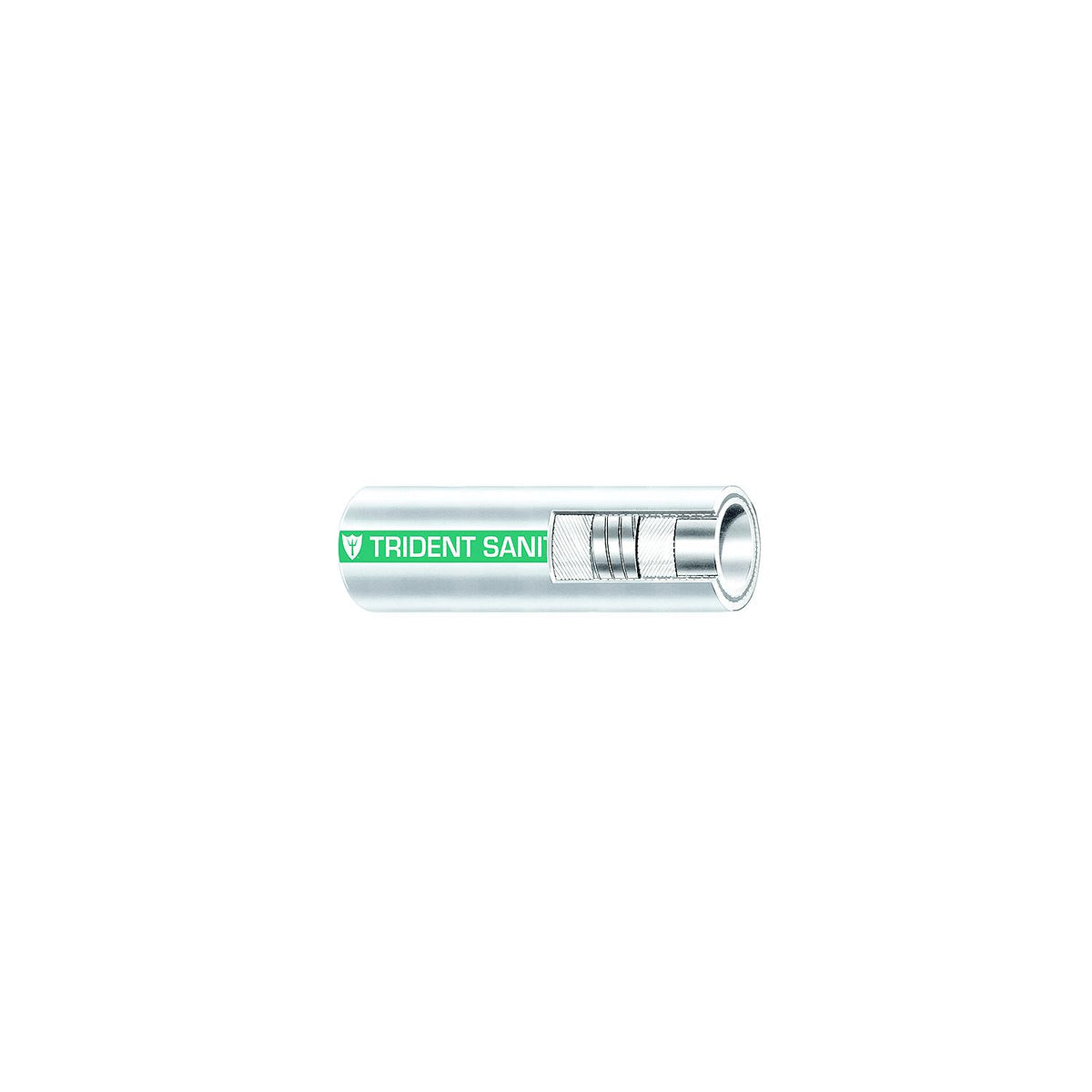 Trident Marine 1-1/2" x 50 Coil Premium Marine Sanitation Hose - White w/Green Stripe [102-1126] - official Trident Marine product image 3