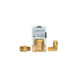 Trident Marine Low-Pressure Brass Solenoid Shut-Off Valve 1/4" Ports 2 Brass Connection Fittings [1300-7708.2-KIT] - official Trident Marine product image 2
