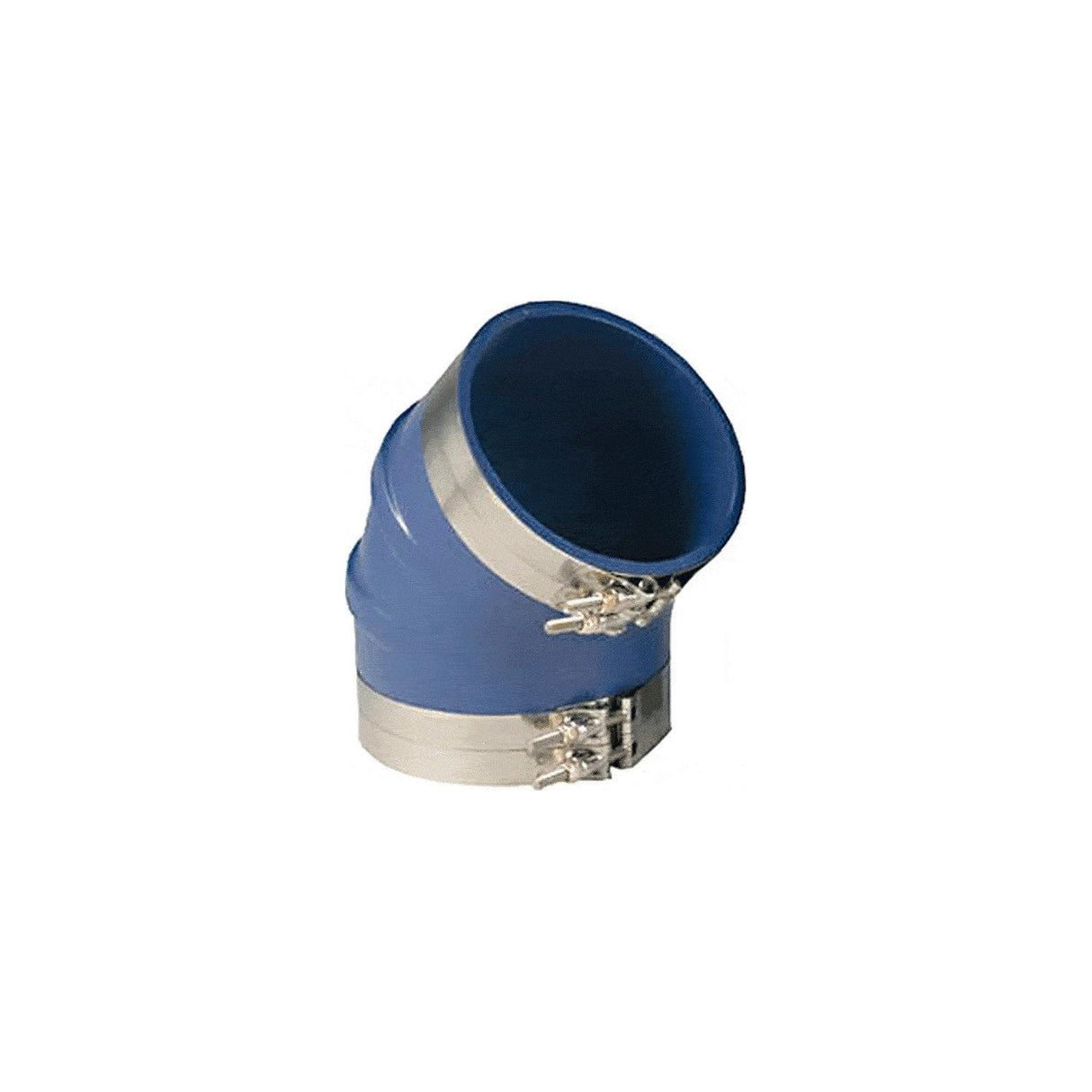 Trident Marine 8" ID 45-Degree Blue Silicone Molded Wet Exhaust Elbow w/4 T-Bolt Clamps [240V80000-S/S] - official Trident Marine product image 5