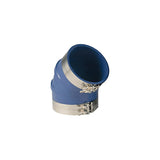 Trident Marine 8" ID 45-Degree Blue Silicone Molded Wet Exhaust Elbow w/4 T-Bolt Clamps [240V80000-S/S] - official Trident Marine product image 5