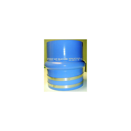 Trident Marine Blue Silicone Wet Exhaust Hump w/4 T-Bolt Clamps - 6" ID x 8" Length [272V6000-S/S] - official Trident Marine product image 2