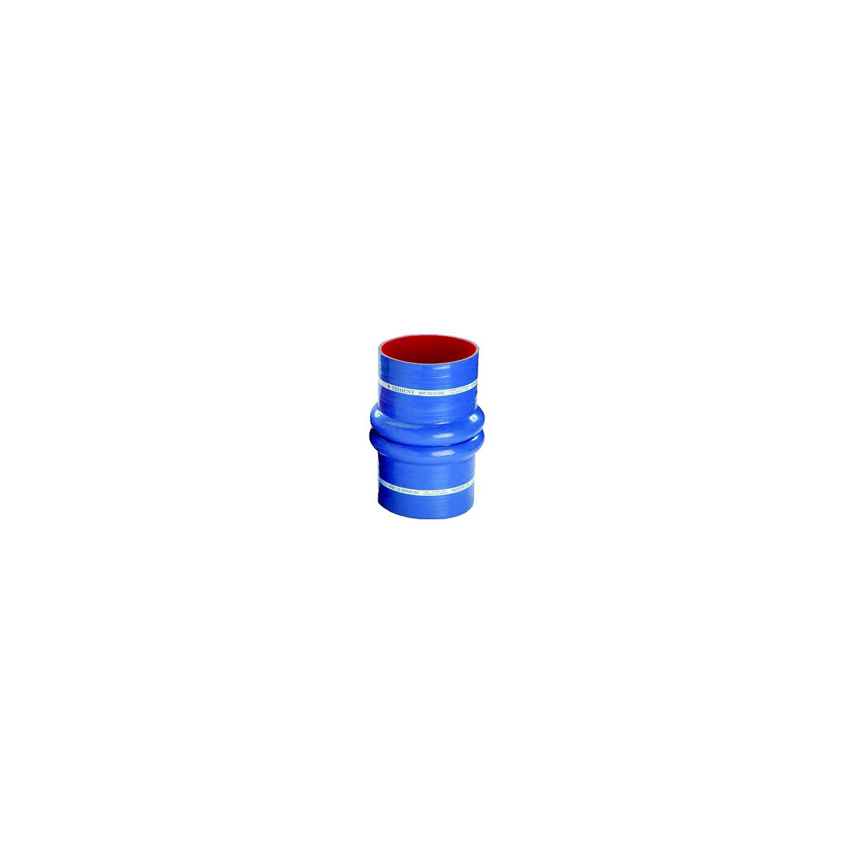 Trident Hose Blue Silicone "VHT" Double Hump Hose w/T-Bolt Clamps, 8" - 274V8000SS