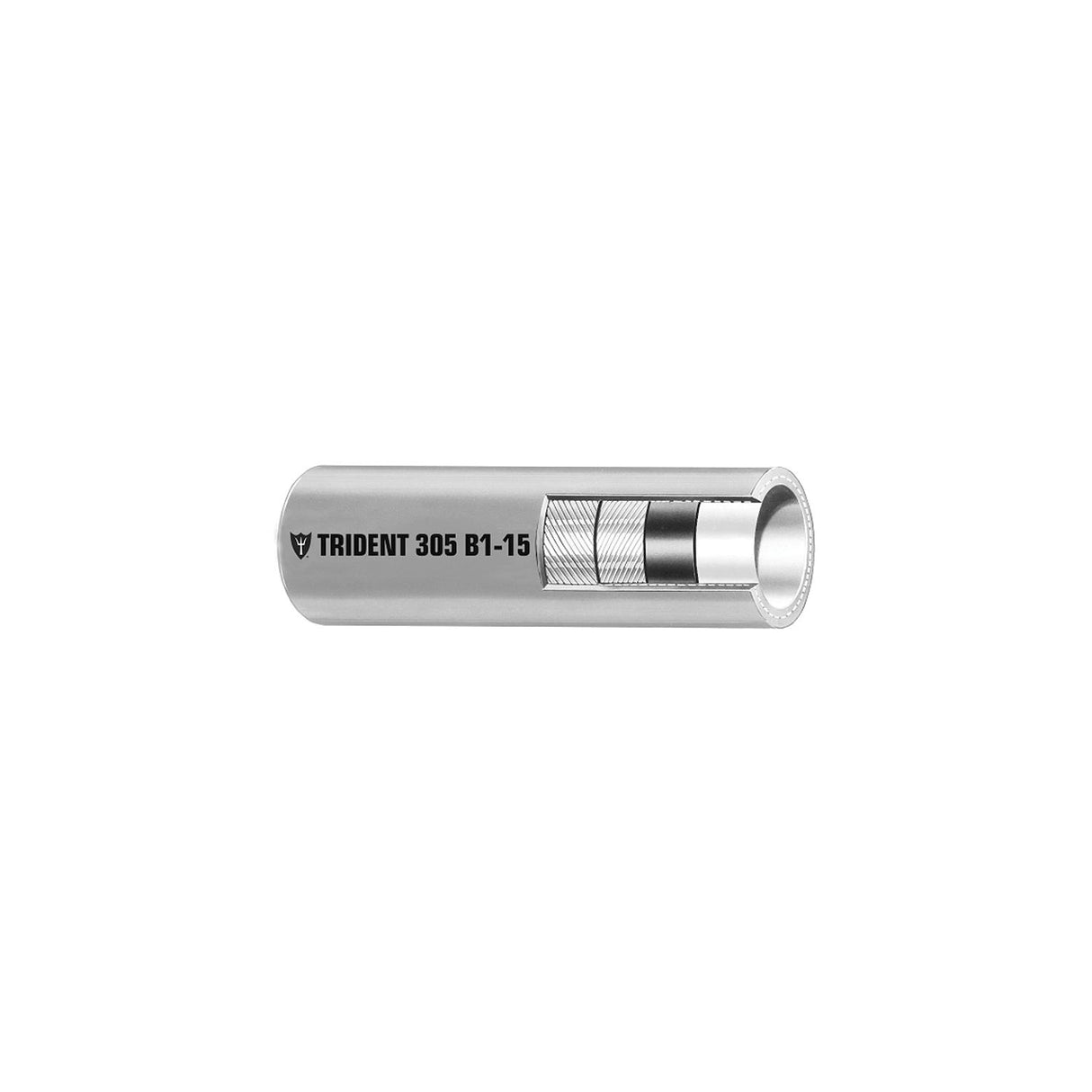 Trident Marine 3/8" x 50 Boxed Barrier Lined B1-15 EPA Compliant Outboard Fuel Line Hose - Gray [305-0386] - official Trident Marine product image 2