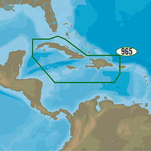C-MAP 4D NA-D965 - Cuba, Dominican Republic, Caymans & Jamaica - M-NA-D965-MS