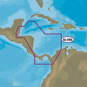 C-MAP 4D NA-D966 - Belize to Panama Local - M-NA-D966-MS