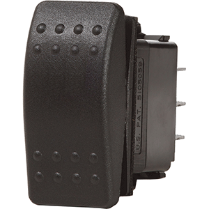 Blue Sea Systems Blue Sea 7935 Contura II Switch DPST Black - OFF-(ON)
