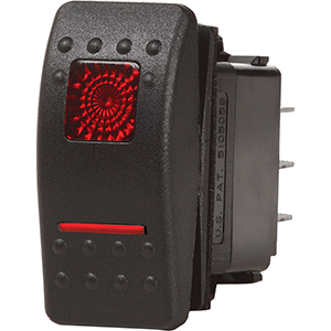 Blue Sea Systems Blue Sea 7936 Contura II Switch DPDT Black - ON-OFF-ON