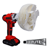 Flitz Buff Ball - Extra Large 7" - White w/1.76oz Tube Flitz Polish - WB 201-50