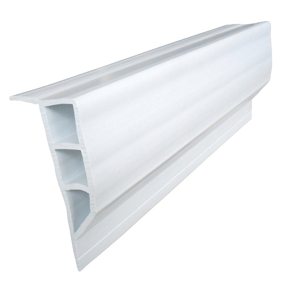 Perfil de cara completa de PVC estándar Dock Edge - Rollo de 16' - Blanco [1160-F]