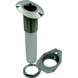 C.E. Smith 70 Series Screwless Flush Mount Rod Holder - 15 Degree - Stainless Steel - Cast Bottom - Black Liner - Boxed [53677C] - official C.E. Smith product image 2