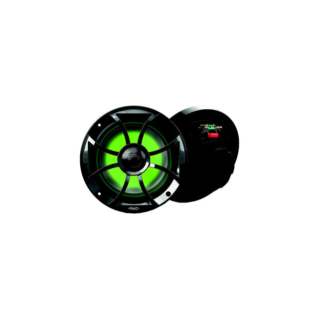 Wet Sounds RECON6BGRGB Recon Series High-Output Coaxial Speakers - XS-Black RGB Grilles, 6.5" diameter