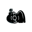 Wet Sounds REV8BSCV2 Revolution Tower Speakers - 8" Speaker, REV8™ Black V2 w/Swivel Clamp for 1-7/8" to 3" Tube - image 1