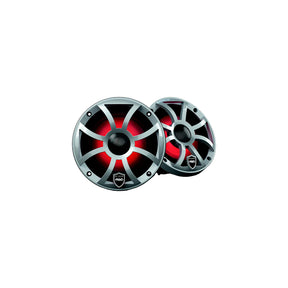 Wet Sounds REVO6XSSV3 Revo Series High-Output Coaxial Speakers - XS-Silver RGB Grilles, 6.5" diameter - image 1