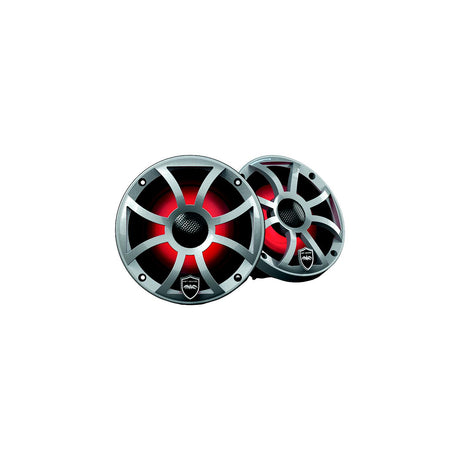 Wet Sounds REVO6XSSV3 Revo Series High-Output Coaxial Speakers - XS-Silver RGB Grilles, 6.5" diameter - image 1