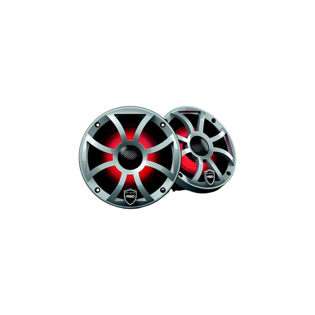Wet Sounds REVO6XSSV3 Revo Series High-Output Coaxial Speakers - XS-Silver RGB Grilles, 6.5" diameter - image 1