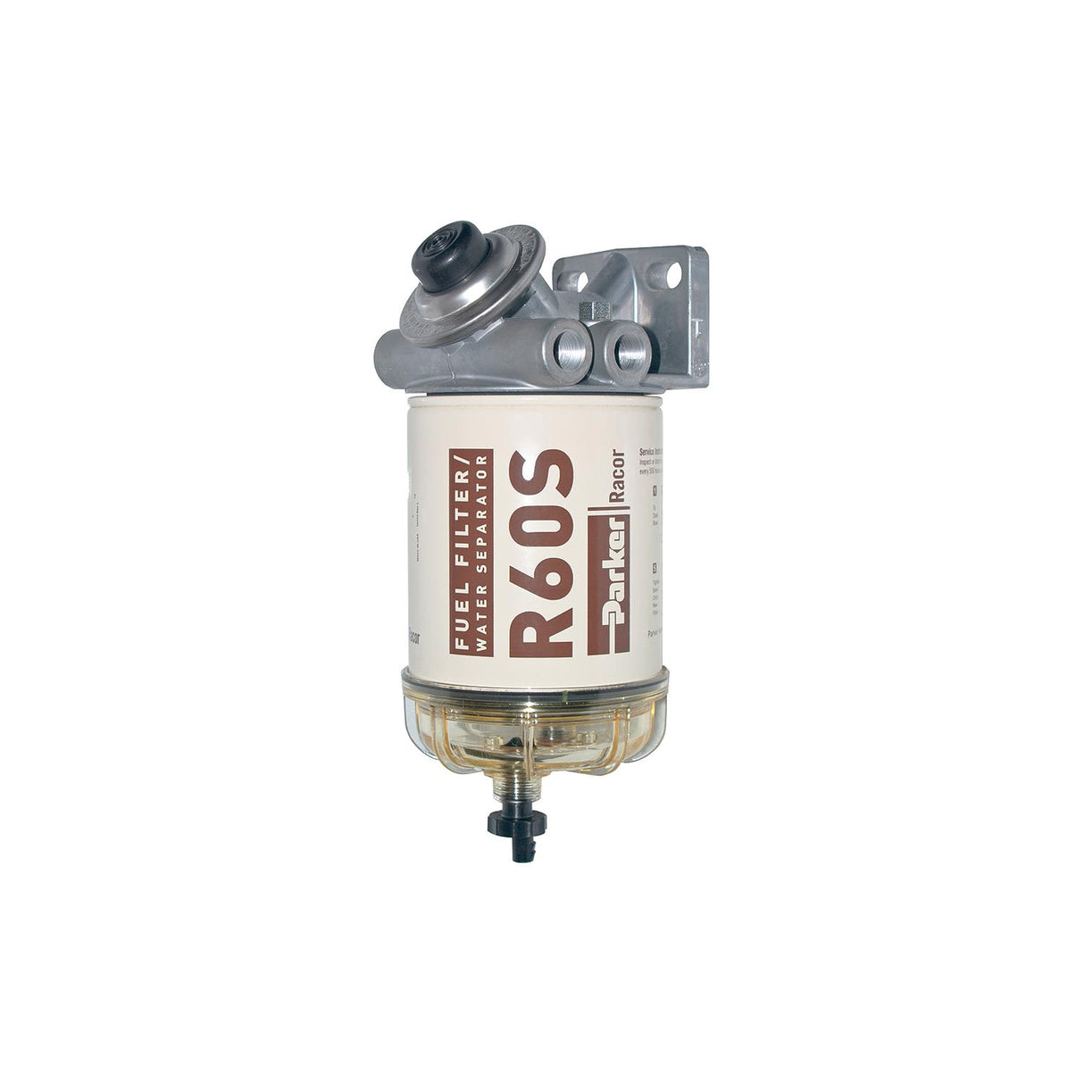 Racor 400 Series Diesel Spin-On Filter / Water Separator, 2 Micron, 60 GPH - 460R2