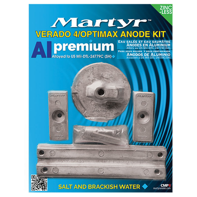 Martyr Mercruiser Verado 4 Anode Kit - Aluminum - CMVERADO4KITA - image 1