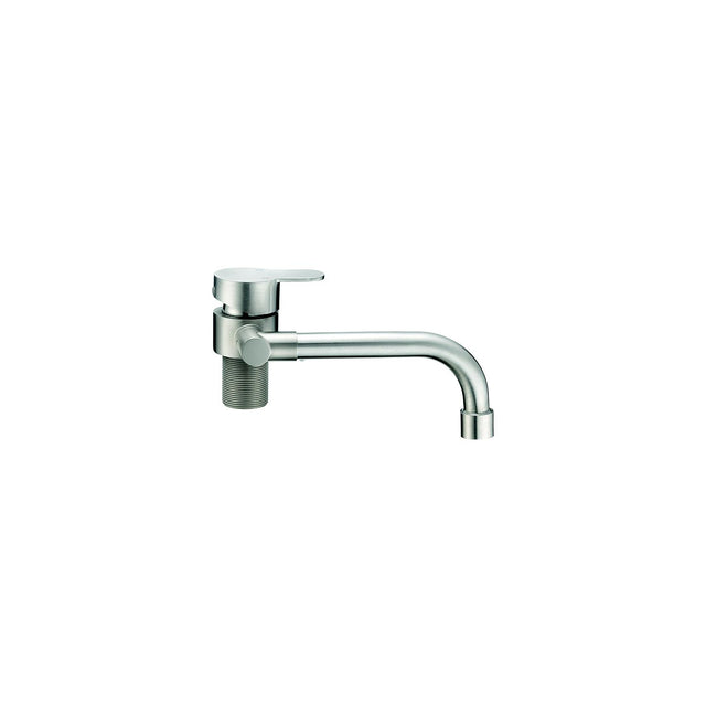 Dura Faucet (DFMK510HSN) Folding RV Kitchen Faucet, Satin Nickel - image 1