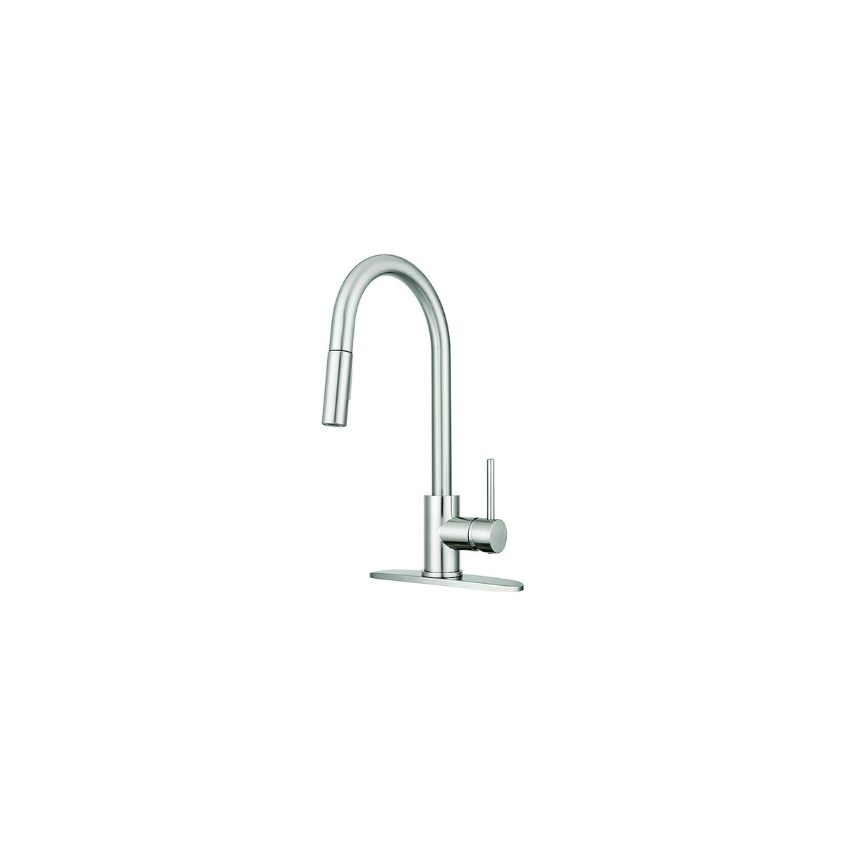Dura Faucet DFNMK540SN Streamline Pull-Down Touch On/Off Kitchen Faucet, Satin Nickel - image 2