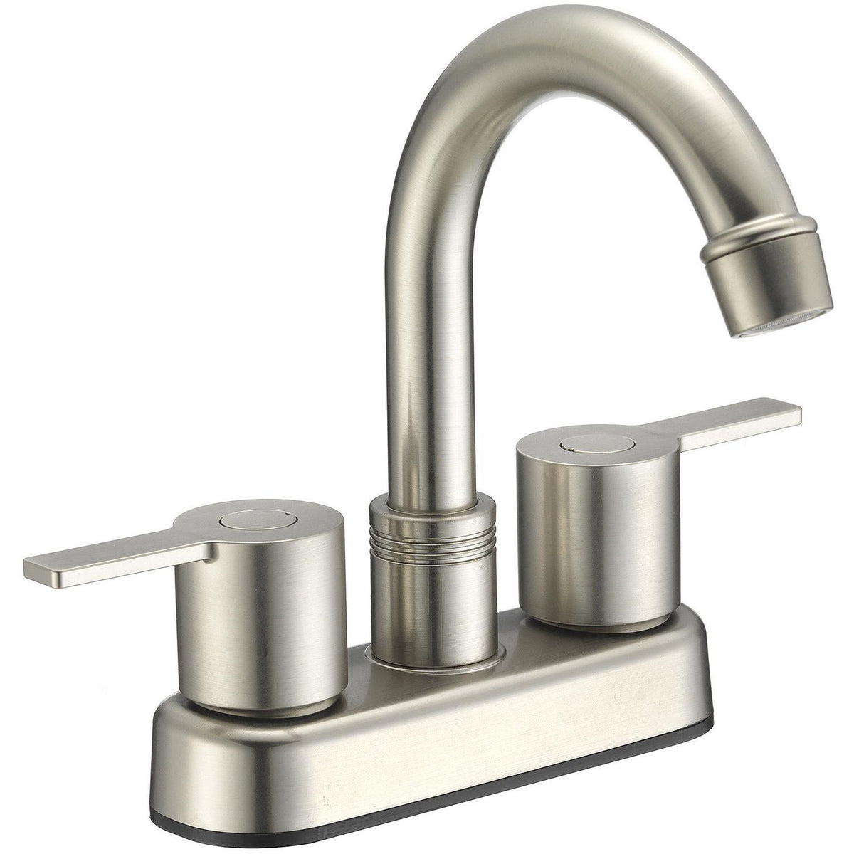 Dura Faucet DFPB155MSN, Modern High Arc RV Bar Faucet, Satin Nickel - image 1