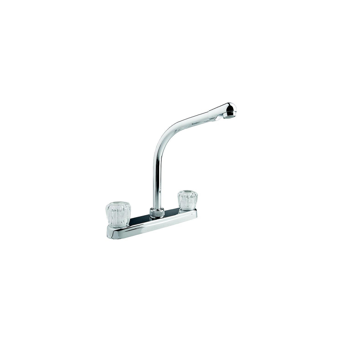 Dura Faucet DFPK210ACP Hi-Rise Kitchen Faucet, Chrome - image 1
